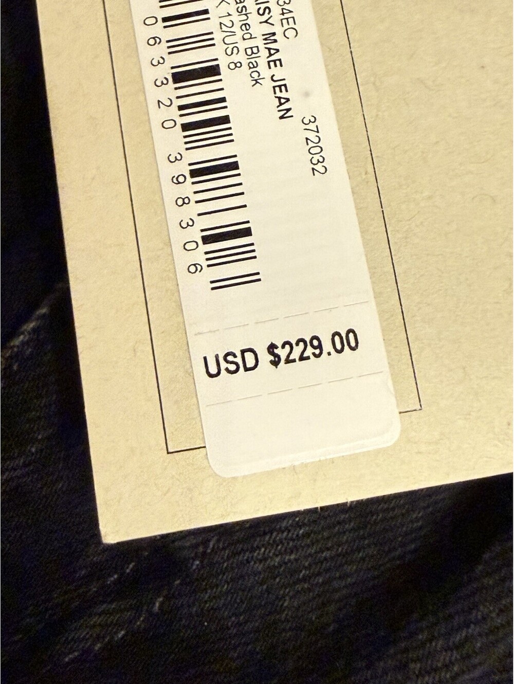 ALLSAINTS Daisy Mae Tapered Jeans in Washed Black Women’s US Size 8 $229 - Picture 11 of 16